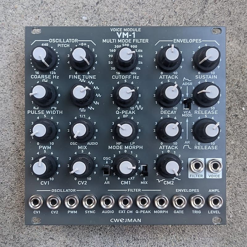 Cwejman VM-1 Voice Module with custom 4hp output expander. image 1