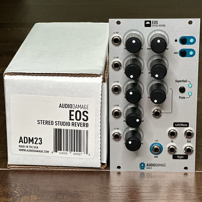 Audio Damage EOS Stereo Reverb ADM23 2010s Silver Reverb Canada
