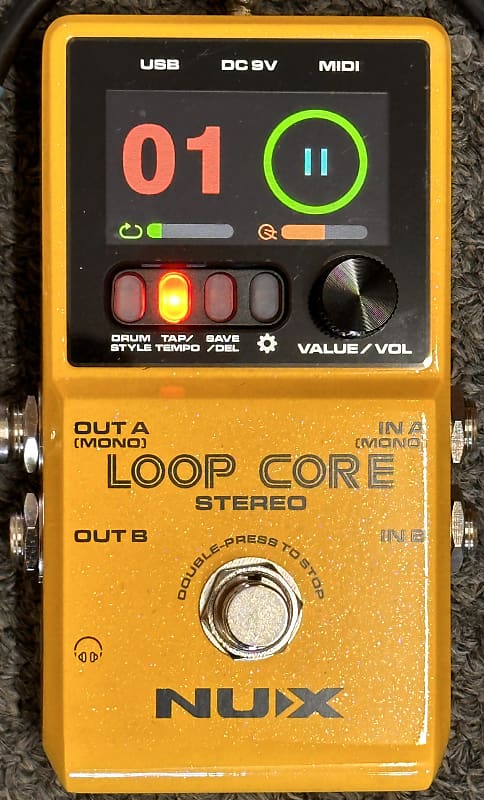 NuX Loop Core Deluxe Stereo Loop Pedal with Rhythm Tracks 2024 image 1