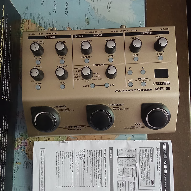 Boss VE-8 Acoustic Singer vocal and guitar preamp image 1