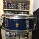 1966 Ludwig Pioneer Snare Drum Blue Lacquer Nickel Hardware 5X14