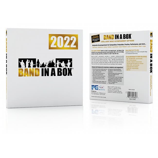 PG MUSIC Band-in-a-Box 2024 MegaPAK PC ESD Kompositions-, Arrangier- und Begleitprogramm image 1