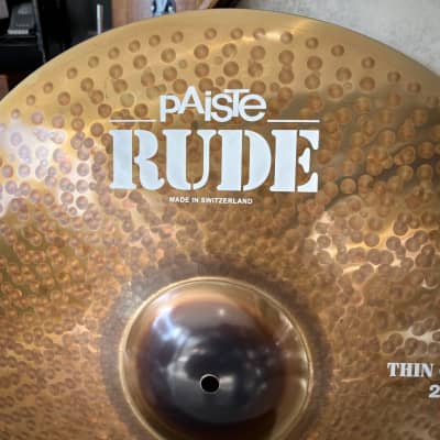 Paiste 20" RUDE Thin Crash Cymbal (1942g) image 2