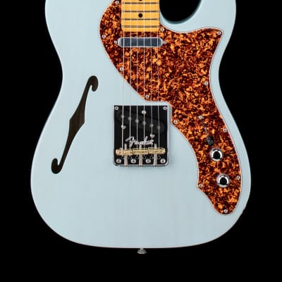 Fender Limited Edition American Professional II Telecaster Thinline - Transparent Daphne Blue #18616 image 1