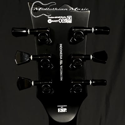 ESP LTD - Eclipse EC-256 Electric Guitar - Black Satin Finish image 8