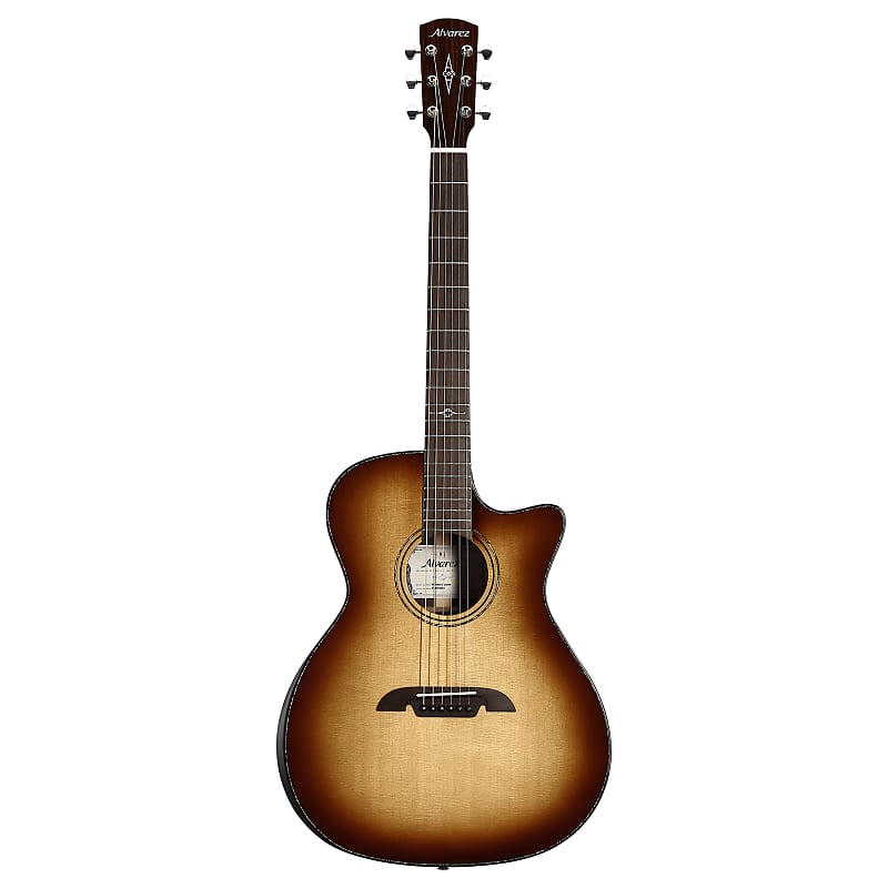 Alvarez MG70ce Custom Masterworks Grand Auditorium Guitar, Acoustic Electric with Cutaway 2024 - Shadowburst Gloss image 1