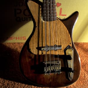 Postal Dixie Flyer Jr Short Scale Bass Walnut and Cherry image 3