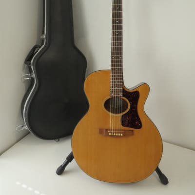 1992 Made in USA - Guild F4CE NT Slimline Cutaway Electro Acoustic Guitar for sale