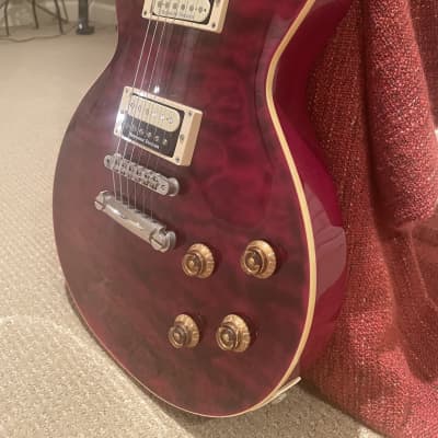 Edwards E-LP-125 SD/QM Limited Model Japan 2013 - Black Cherry Quilted Top - With Seymour Duncan Humbuckers image 10