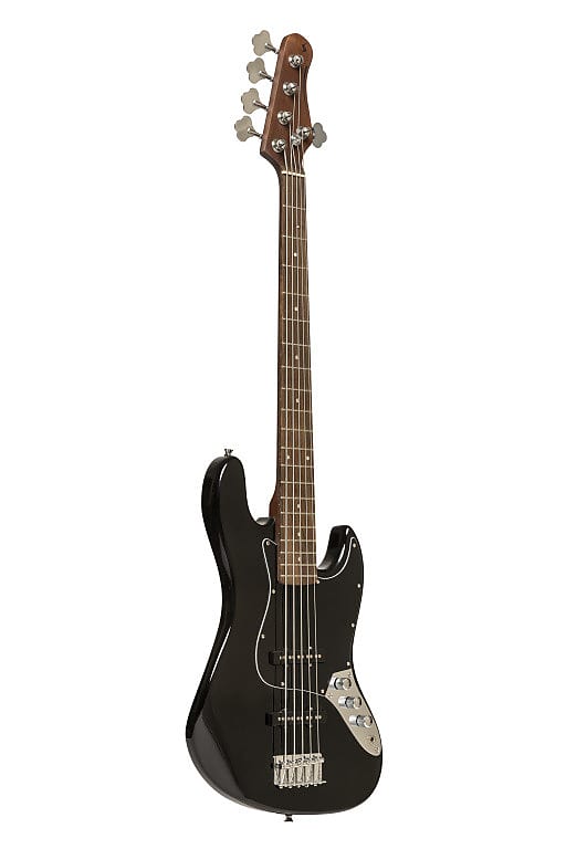 STAGG Standard "J" electric bass guitar 5 strings model Black image 1