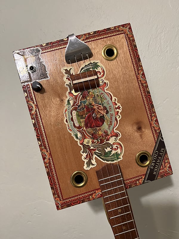 REDUCED PRICE! Sunshine Mountain Dulcimers Cigar Box Guitar. Reverb