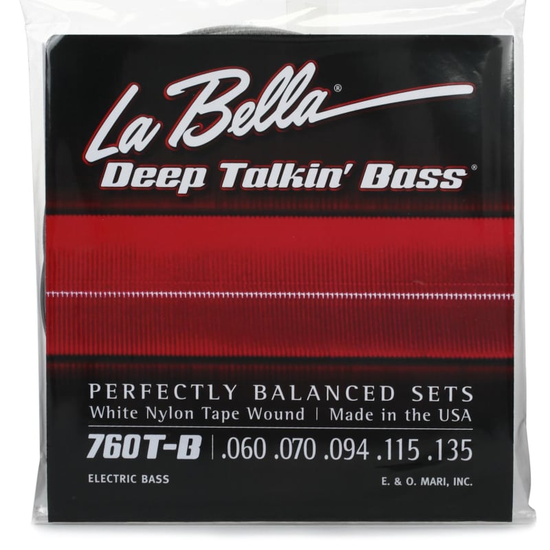 La Bella 760FL Deep Talkin' Bass Flatwound Bass Guitar Strings - .043-.104  Light Short Scale