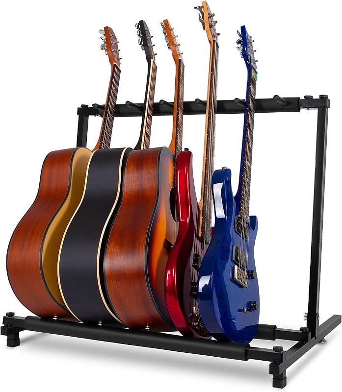 5 Multi Guitar Stand Rack with Folding Design,Multiple Reverb