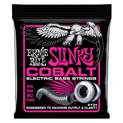 Ernie Ball Cobalt P02734 Super Slinky Electric Bass Guitar Strings, 1 Set image 3