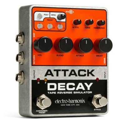 Electro-Harmonix Attack Decay Tape Reverse Simulator Guitar Effects Pedal(New) image 1