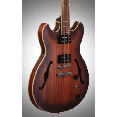 Ibanez AS53 Artcore Semi-Hollowbody Electric Guitar, Flat Tobacco Flat image 5