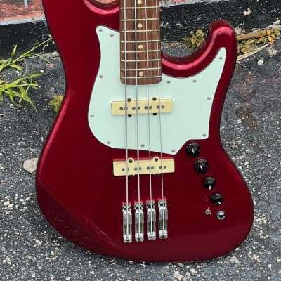 Trace Elliot T Bass 4 String Bass 1998 rare UK made w/a groovy Candy Apple Red w/matching headstock. for sale