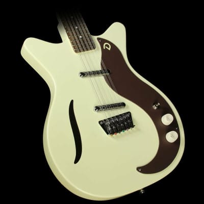 Danelectro D59V12-VWHT Shorthorn Shape Vintage 12-String Electric Guitar w/Hard Case image 1