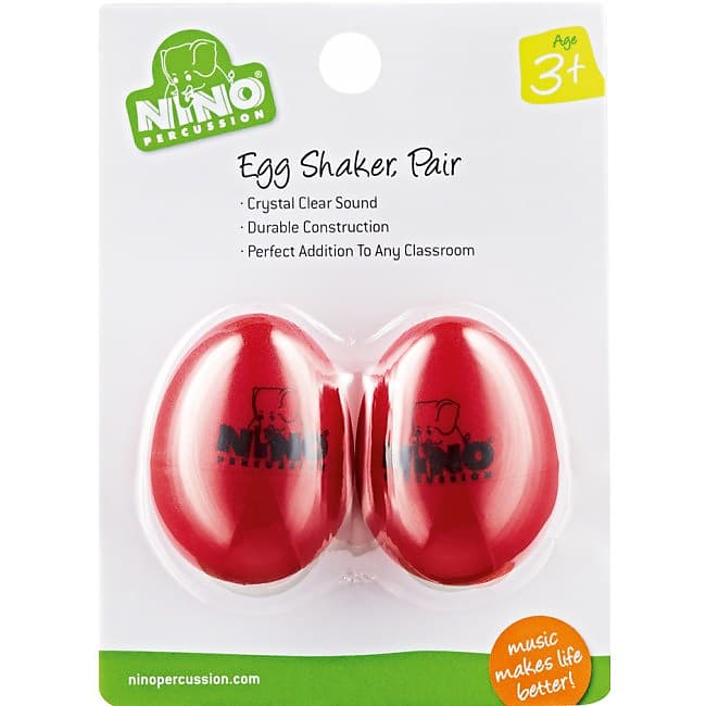 Meinl NINO Plastic Egg Shaker Assortment of 4 Pieces