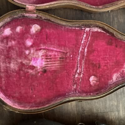 1950’s Gibson Les paul Stone, Geib or possibly Lifton brown Les Paul Case 1955 ? Case 1950’s - Brown pink image 11