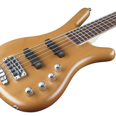 Warwick RockBass Corvette Basic 5 String Bass Guitar  - Honey Violin Transparent Satin image 3