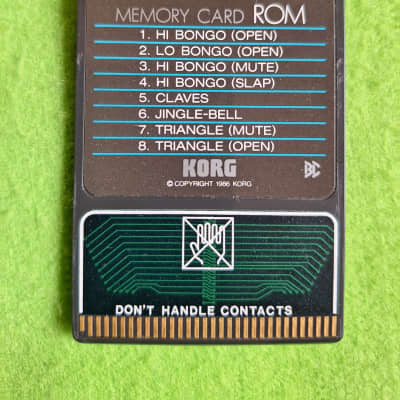 Korg DDC ROM Cards (8 x) for DDD-1 and DDD-5 - PRICE IS PER CARD ! image 1