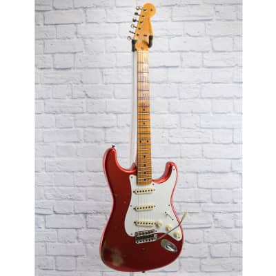 Fender Custom Shop '58 Stratocaster Relic - Faded Aged Candy Apple Red image 2