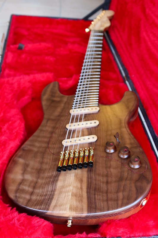 GB Liuteria Boutique guitar Petra 7 string fanned fibonacci series inspiration design 2022 - Matt image 1