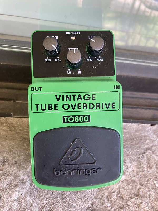 Behringer TO800 with box Vintage Tube Overdrive 2010s - Green Electric Guitar 808 Overdrive Pedal I Banez image 1