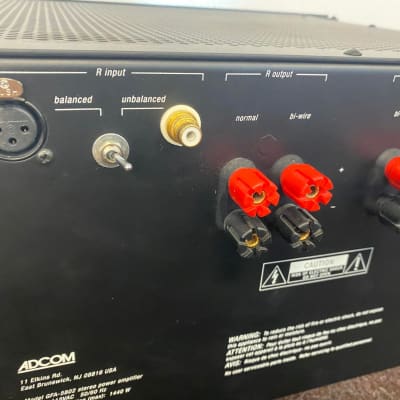 Adcom GFA-5802 2 Channel Power Amplifier. Serviced! image 6