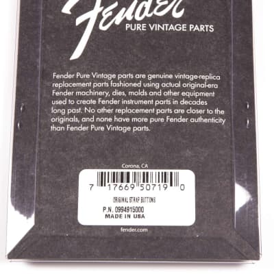 Genuine Fender® Pure Vintage Original Strap Buttons (2) 099-4915-000 image 3