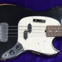 Fender Mustang Justin Meldal-Johnson Short Scale, Road Worn Black/Rosewood *On Order, ETA July  2022