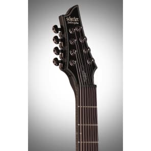 Schecter Hellraiser Hybrid C-8 Electric Guitar, 8-String, Transparent Black Burst image 9