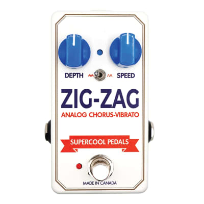 SuperCool Pedals Zig-Zag Analog Chorus-Vibrato 2024 - white for sale