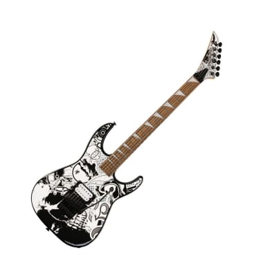 Jackson X Series Dinky DK1 H 6-String Right-Handed Electric Guitar with Laurel Fingerboard and Bolt-On Maple Neck (Skull Kaos) image 3