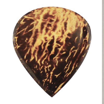 Coconut Palm Shell Guitar Pick - Handmade Acoustic Specialty Wood Exotic Plectrum - 1 Pack New