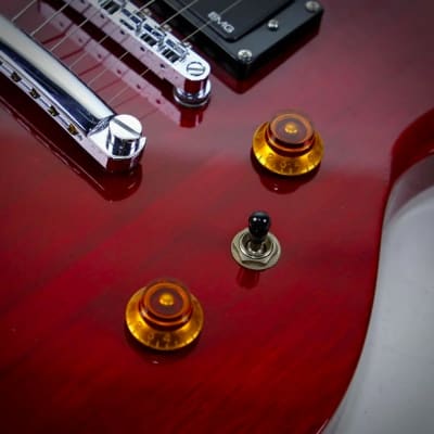 Carparelli Diesel Handmade Baritone Guitar Mahogany Indian Rosewood 27 inch scale 2021 - Wine Red image 3