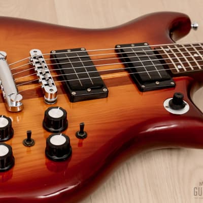 1980s Kawai F-III Vintage Neck Through Guitar Sunburst w/ Case