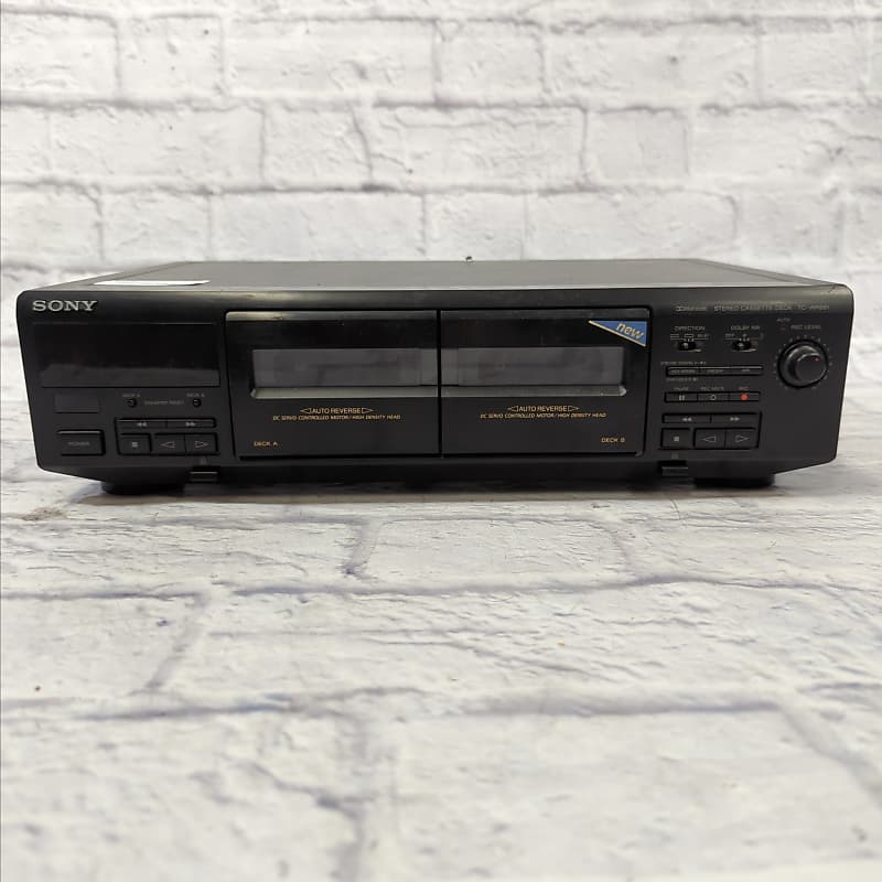 Sony TC-WR661 Stereo Dual Deck Cassette Tape Player high quality Recorder- Tested