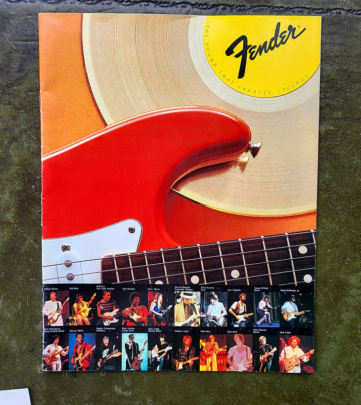 1983 Fender Catalog Elite Stratocaster Telecaster 