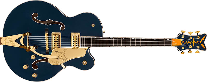 Immagine GRETSCH - G6136TG Players Edition Falcon Hollow Body with String-Thru Bigsby and Gold Hardware  Ebony Fingerboard  Midnight Sapphire - 2401543833 - 1