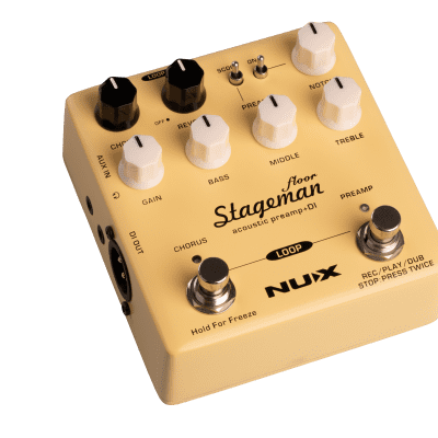 New NUX NAP-5 Stageman Floor Acoustic Preamp & DI Guitar Effects Pedal image 3