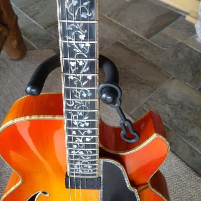 Gagnon Imperial Cherry Burst Jazz Archtop Guitar Highly Ornate Custom Built image 11