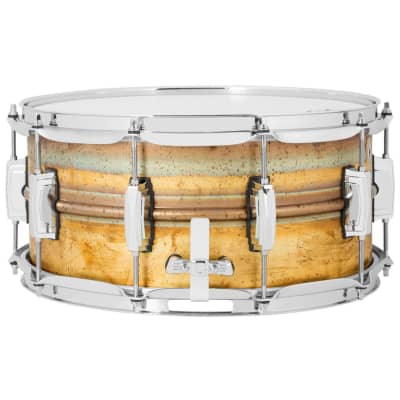 Ludwig LB464R Raw Brass Phonic 6.5" x 14" Snare Drum with Imperial Lugs image 3