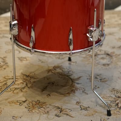 Premier 1970's Drum Set in Red Wrap - 13/14/16/22 image 7