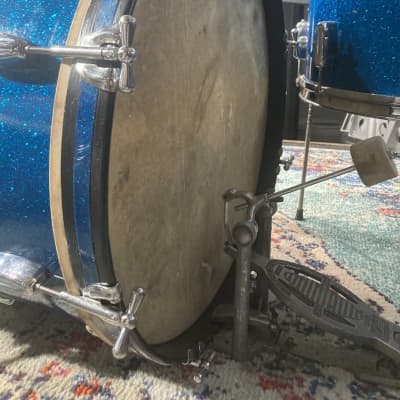 Rogers Hal Blaine's Original "Tommy Sands" Drum Set. Authenticated!! 1950s - Blue Sparkle image 13