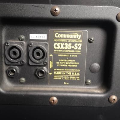 Community Professional CSX35-S2 Two-Way Loudspeakers Music PA Speaker Monitors image 5