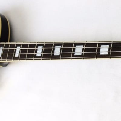 Italia Torino Semi-Hollow Bass Guitar in Black w/Softcase image 5