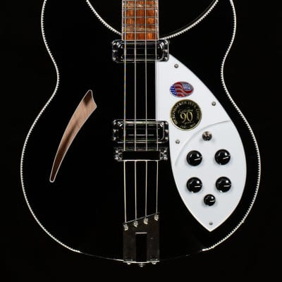 Rickenbacker 90th Anniversary 4005XC Bass JetGlo Bass Guitar-2139799-8.56 lbs image 3