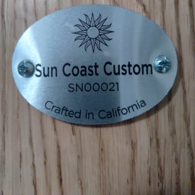 Sun Coast Custom 14x6.5 Red Oak Stave Shell Snare w/ Segmented Red Oak Hoops 2019 Golden Oak Satin image 12
